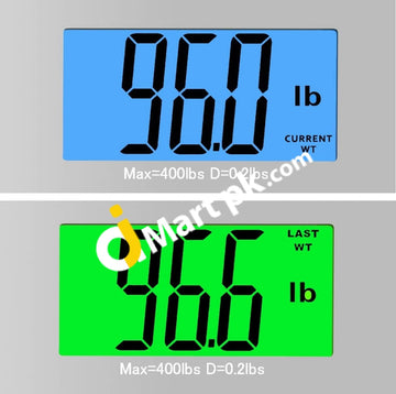 Digital Bathroom Scale With Backlit Display & Memory Track - Imported From Uk
